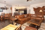 Open Living and Dining - 2 Bedroom Ski-In Condo - Chateaux DuMont - Keystone CO